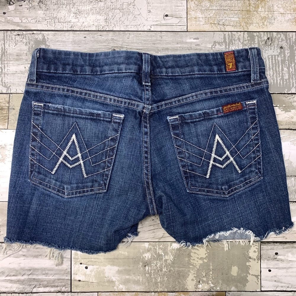 7 for all mankind cut off A pocket jean shorts